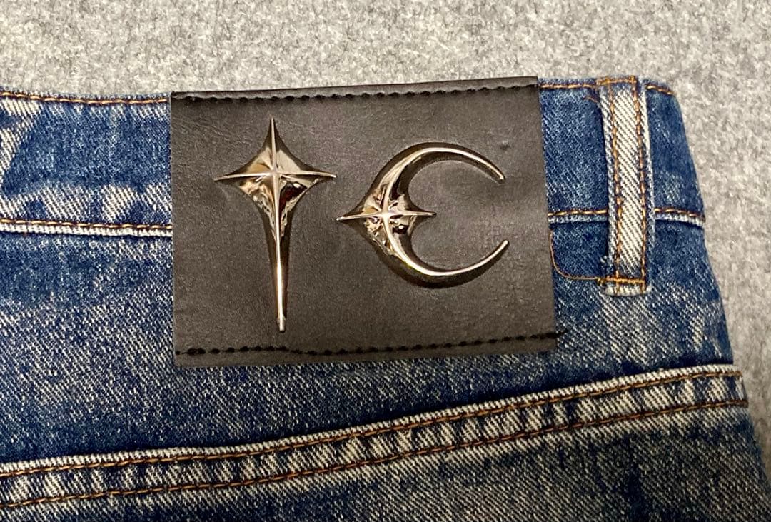 サグクラブ トライバルデニムパンツ ブルー サイズ2(W82cm)【未使用品】