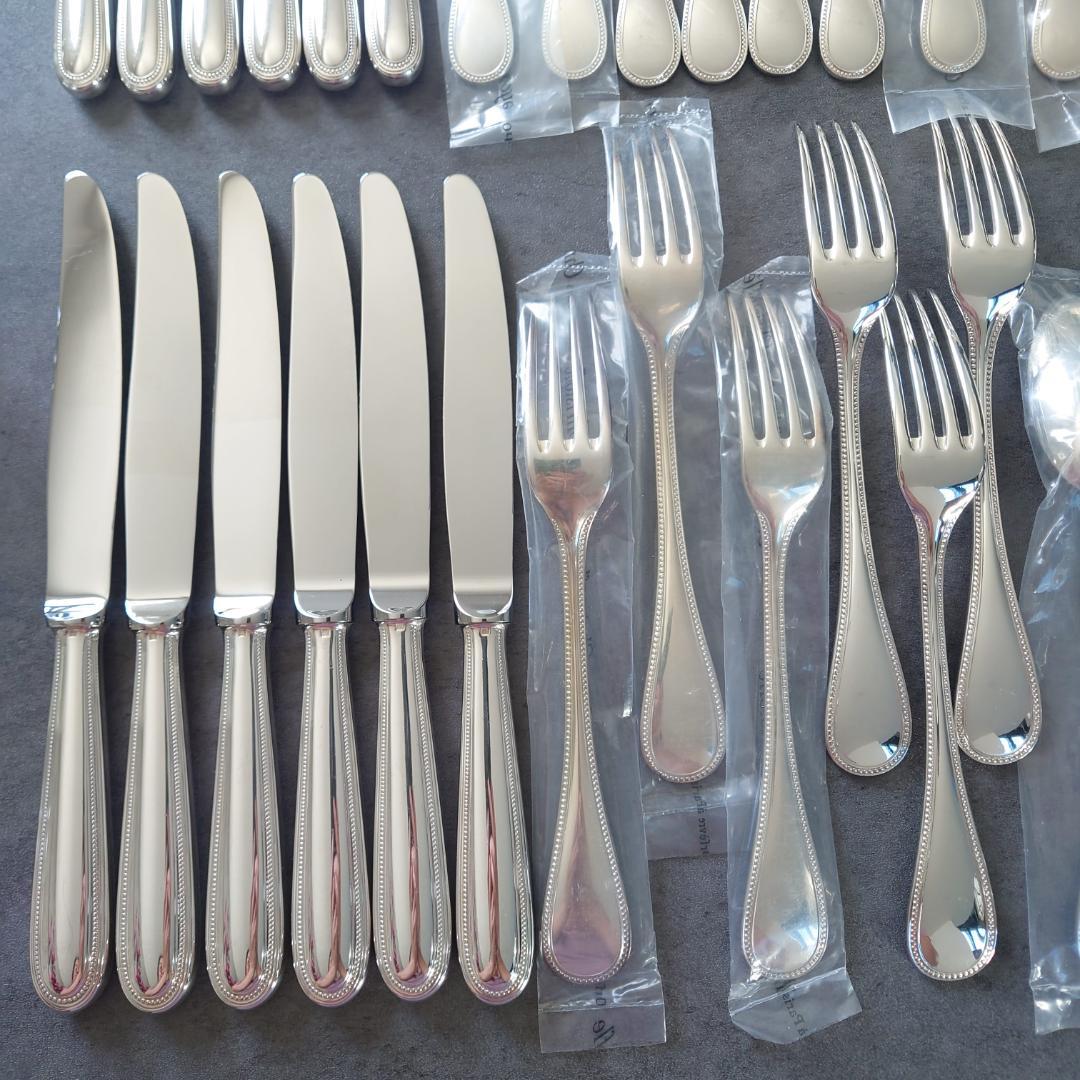 美品 クリストフル パール テーブルサイズ デザートサイズ 未開封含む 36点