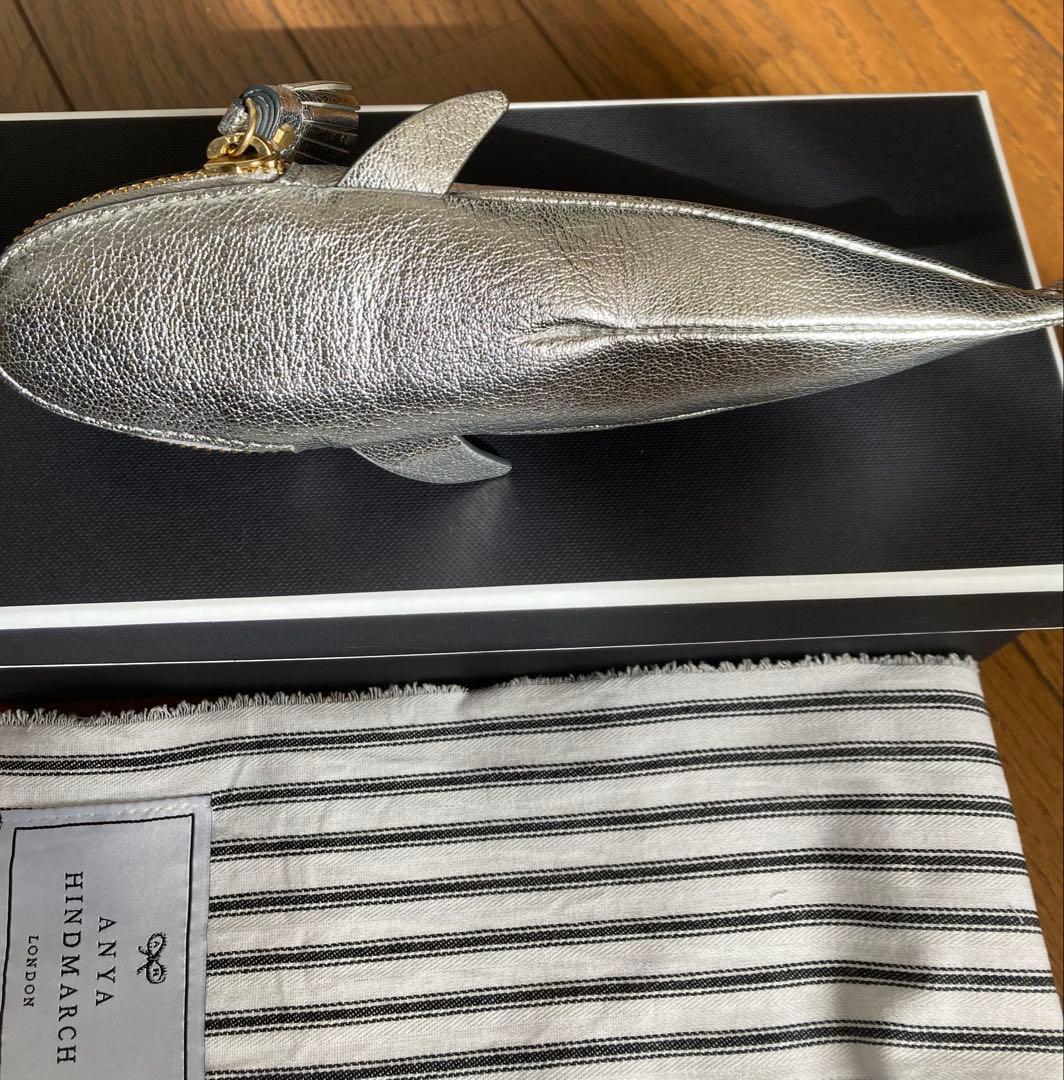 ANYA HINDMARCH アニヤハインドマーチ シャーク レザー ペンケース