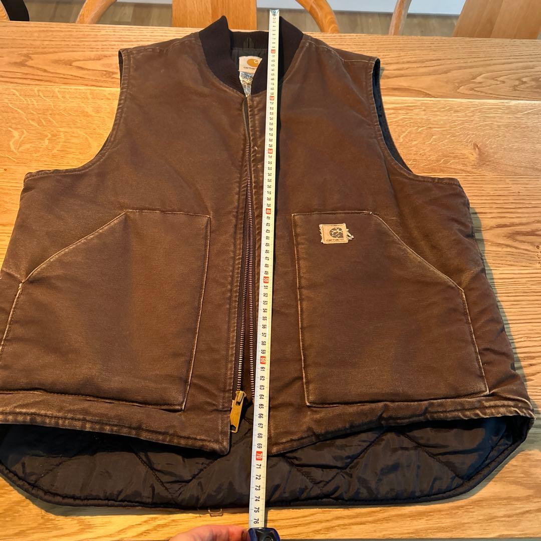 Carhartt Duck Vest カーハート ダックベスト ブラウン XL