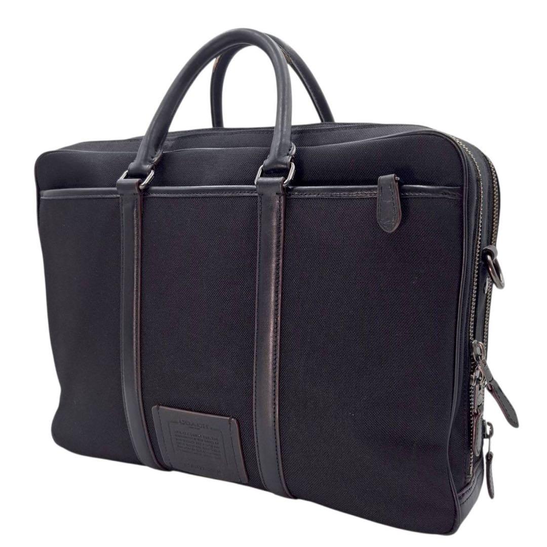 希少　コーチ　メトロポリタン　2way ブリーフケース　ダブルジップ　黒　168