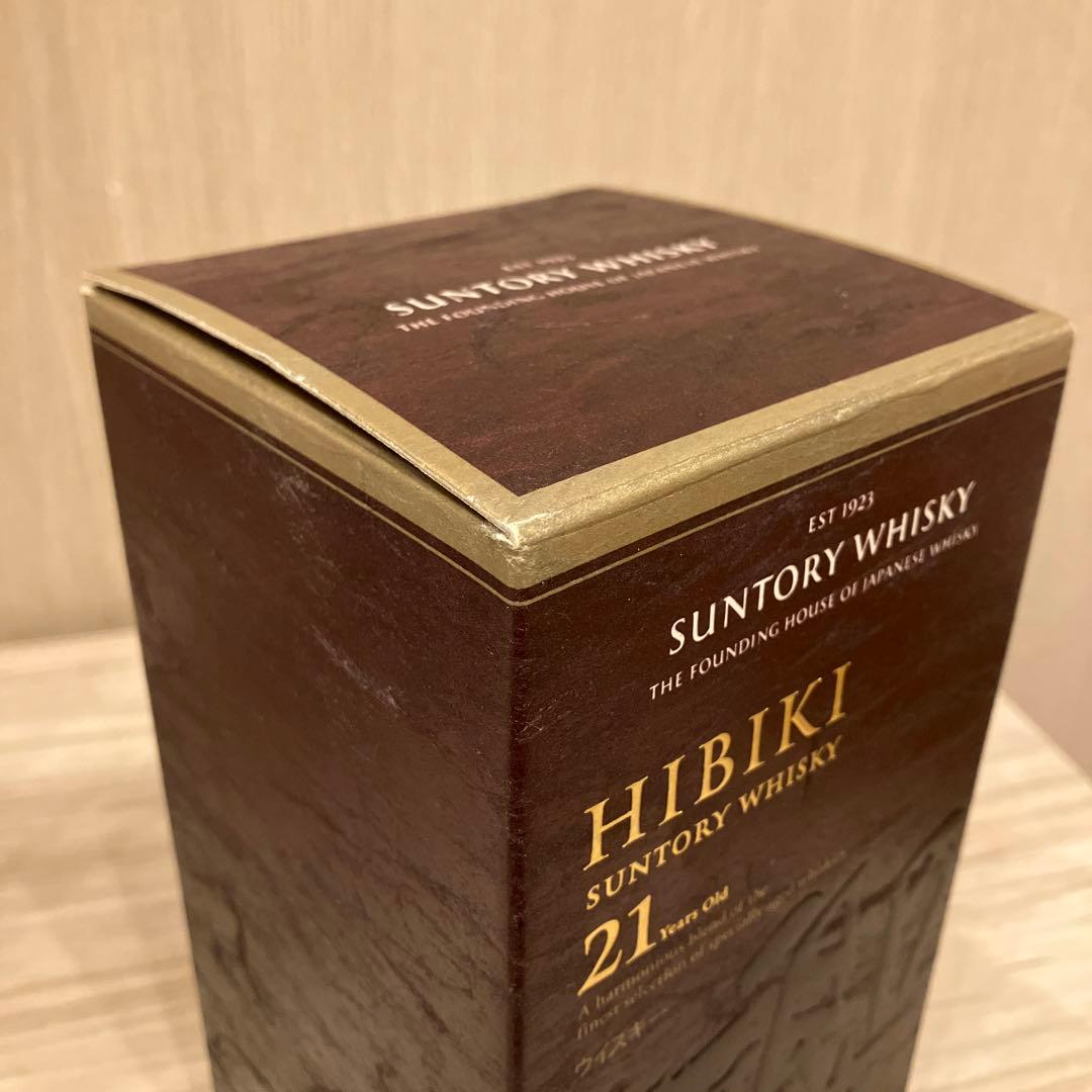 Hibiki 21年 ブレンデッドウイスキー 700ml 空瓶、空箱