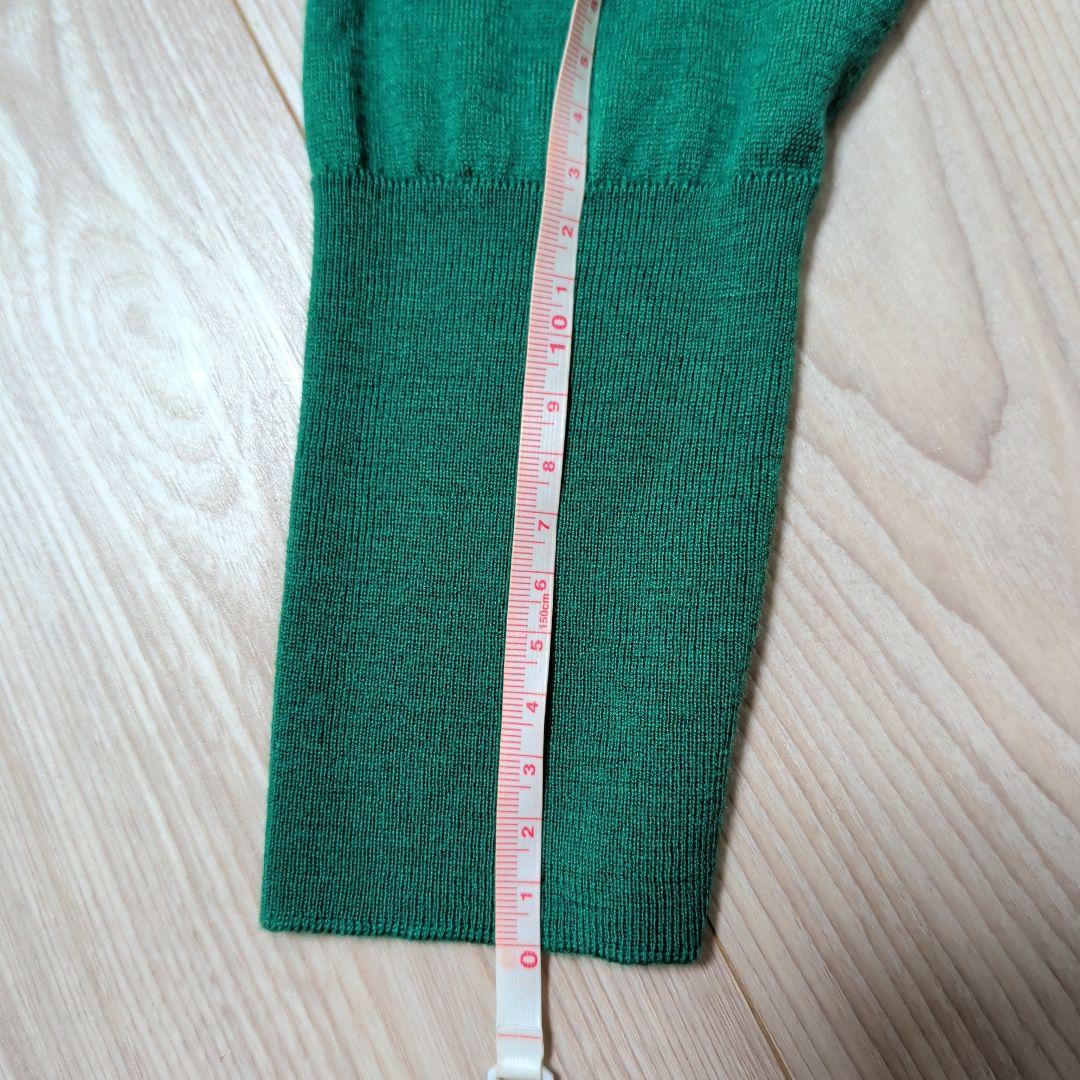 JOHN SMEDLEY グリーン ウールポロシャツS(M相当)