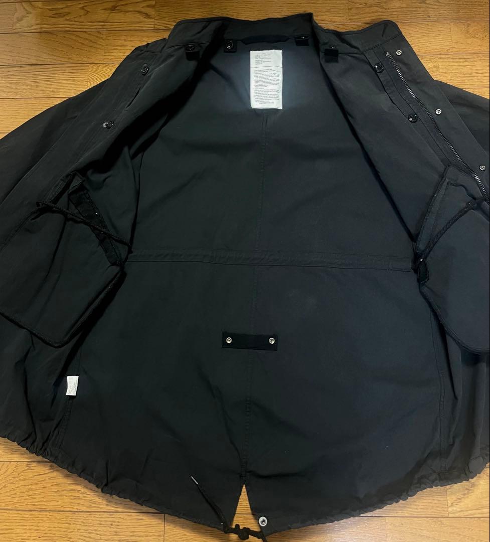 ヒューストン M-65 モッズコート 3way m65 フィッシュテール 黒