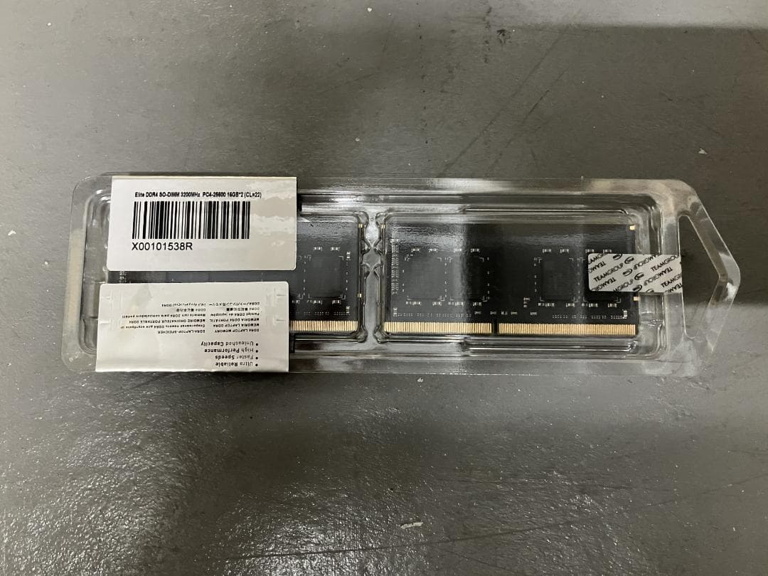 【新品】Team ノートPC用 DDR4 3200MHz 16GBx2 32GB
