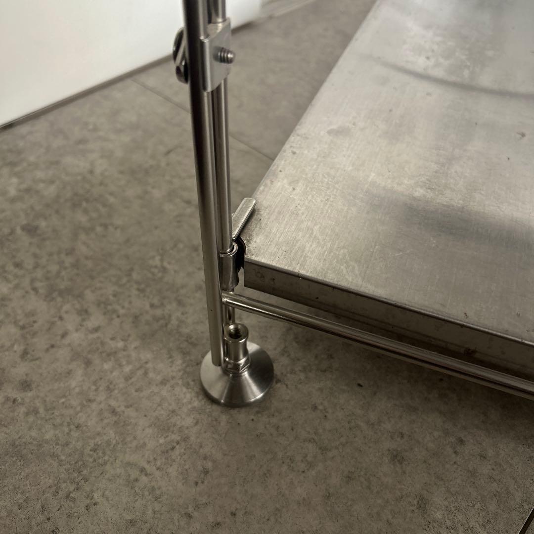 【むさこ様】 無印良品ステンレスユニットシェルフ　大　ワードローブバー付き