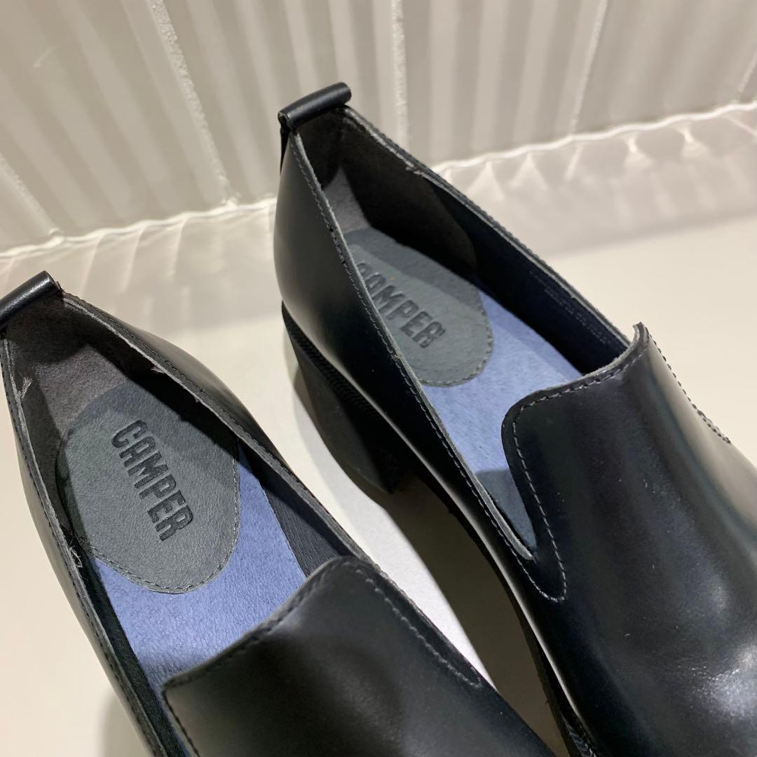 ほぼ未使用✨廃番品　CAMPER カンペール ローファー チャンキーヒール 38