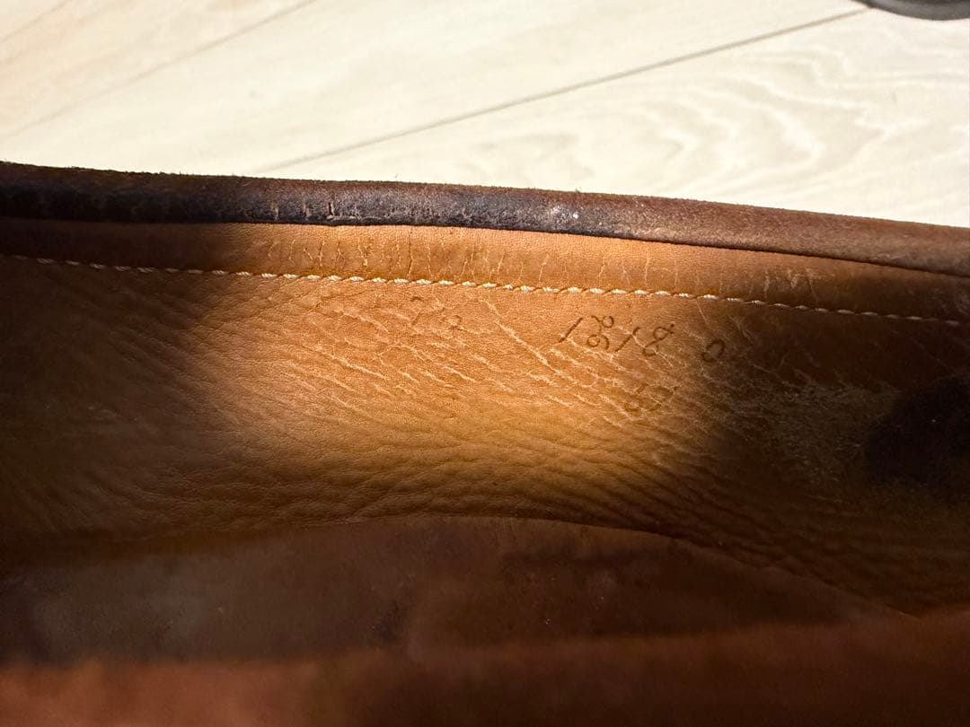 【最終価格】早い者勝ちAldenスエードローファー ブラウン7.5オールソール済