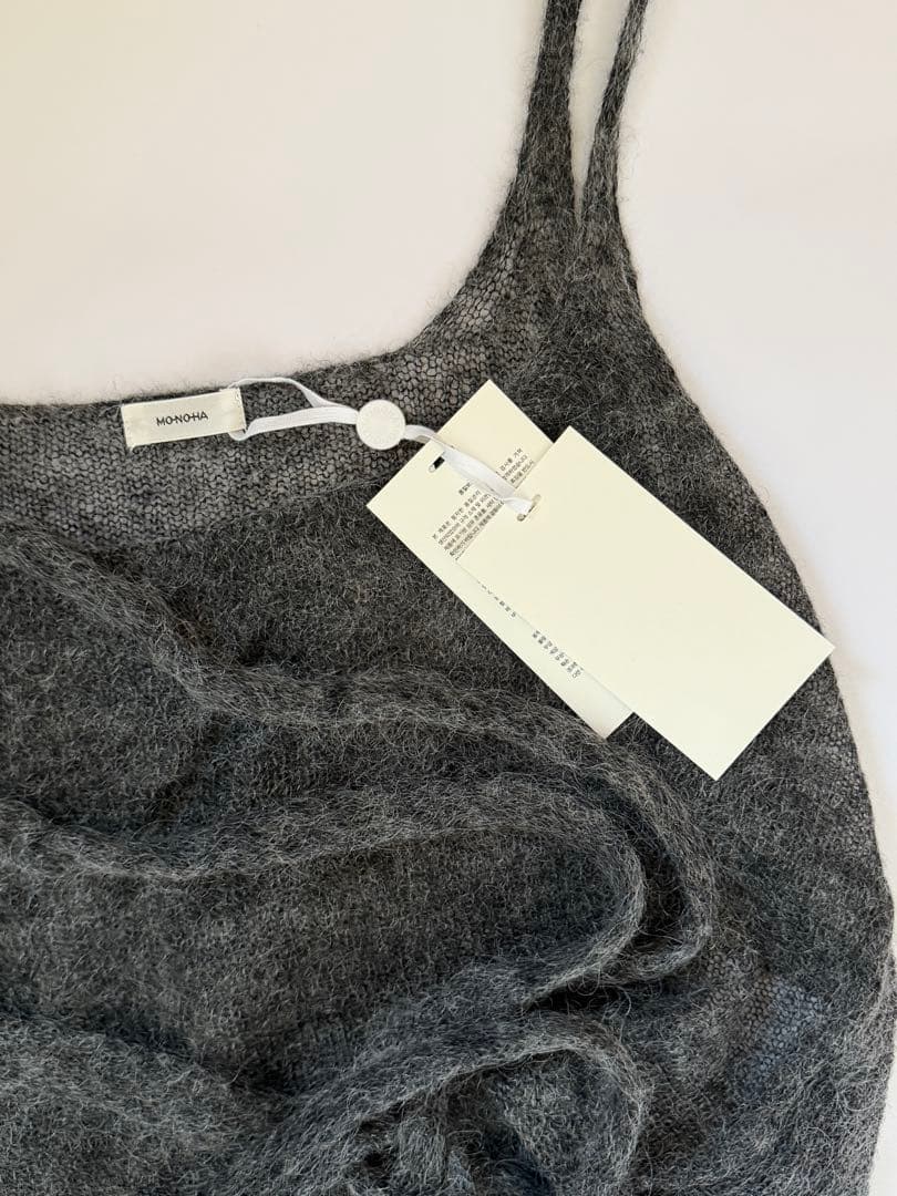 トップス monoha Mohair Wrap Sleeveless
