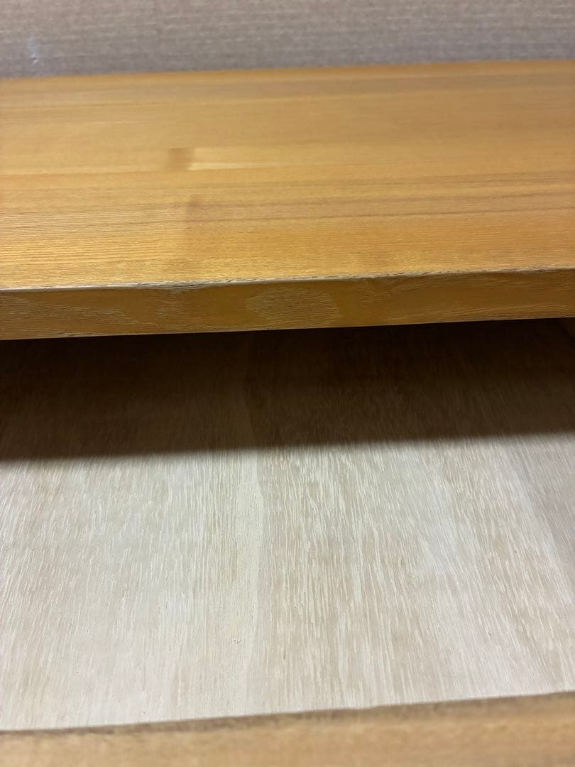 無印良品 タモ材デスク 学習机 木製机 引き出し付 110×55cm