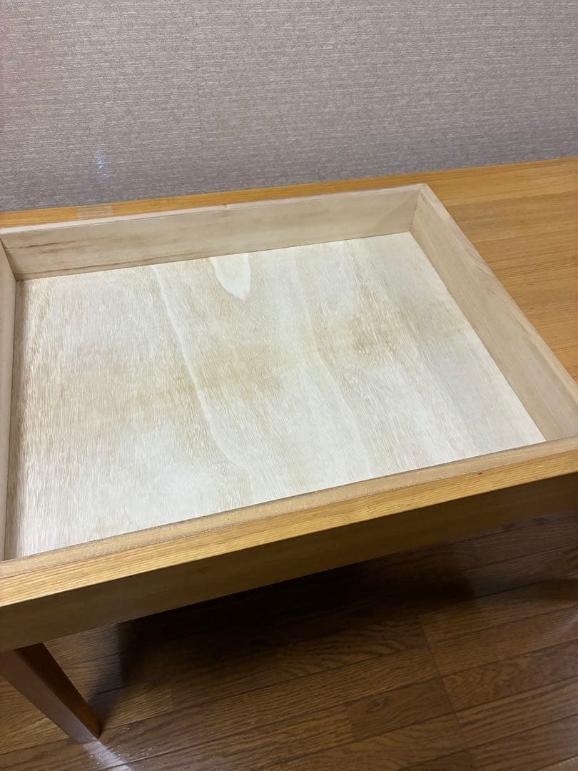 無印良品 タモ材デスク 学習机 木製机 引き出し付 110×55cm