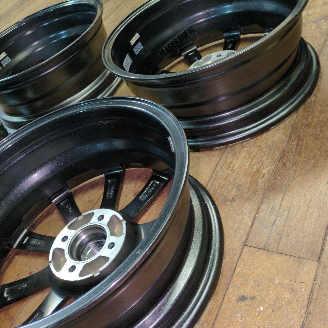 ミ*ツ様 美品　送込　2023年　社外アルミ　16×6　P100　4穴　ライズ