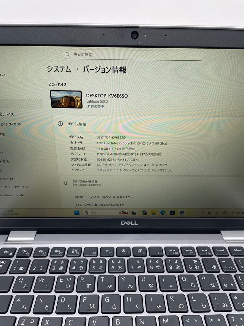 J*O様 Dell Latitude 5330 i5 / 16GB /256GB