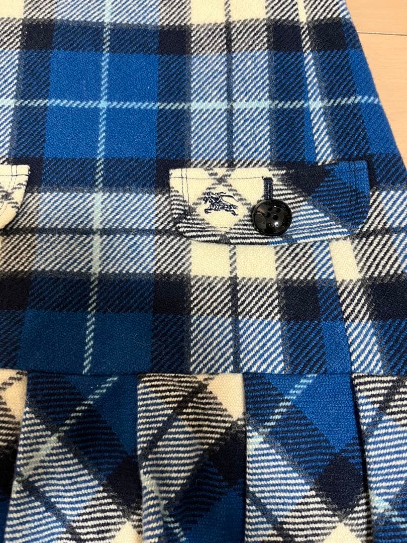 バーバリーブルーレーベル　ジャンパースカート　ブルー　38サイズ