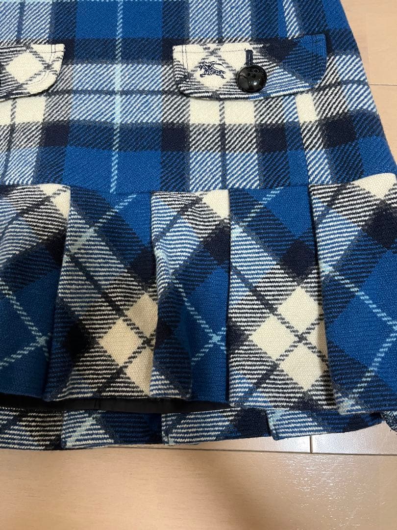 バーバリーブルーレーベル　ジャンパースカート　ブルー　38サイズ