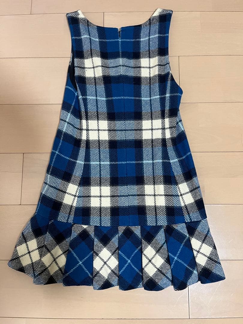 バーバリーブルーレーベル　ジャンパースカート　ブルー　38サイズ