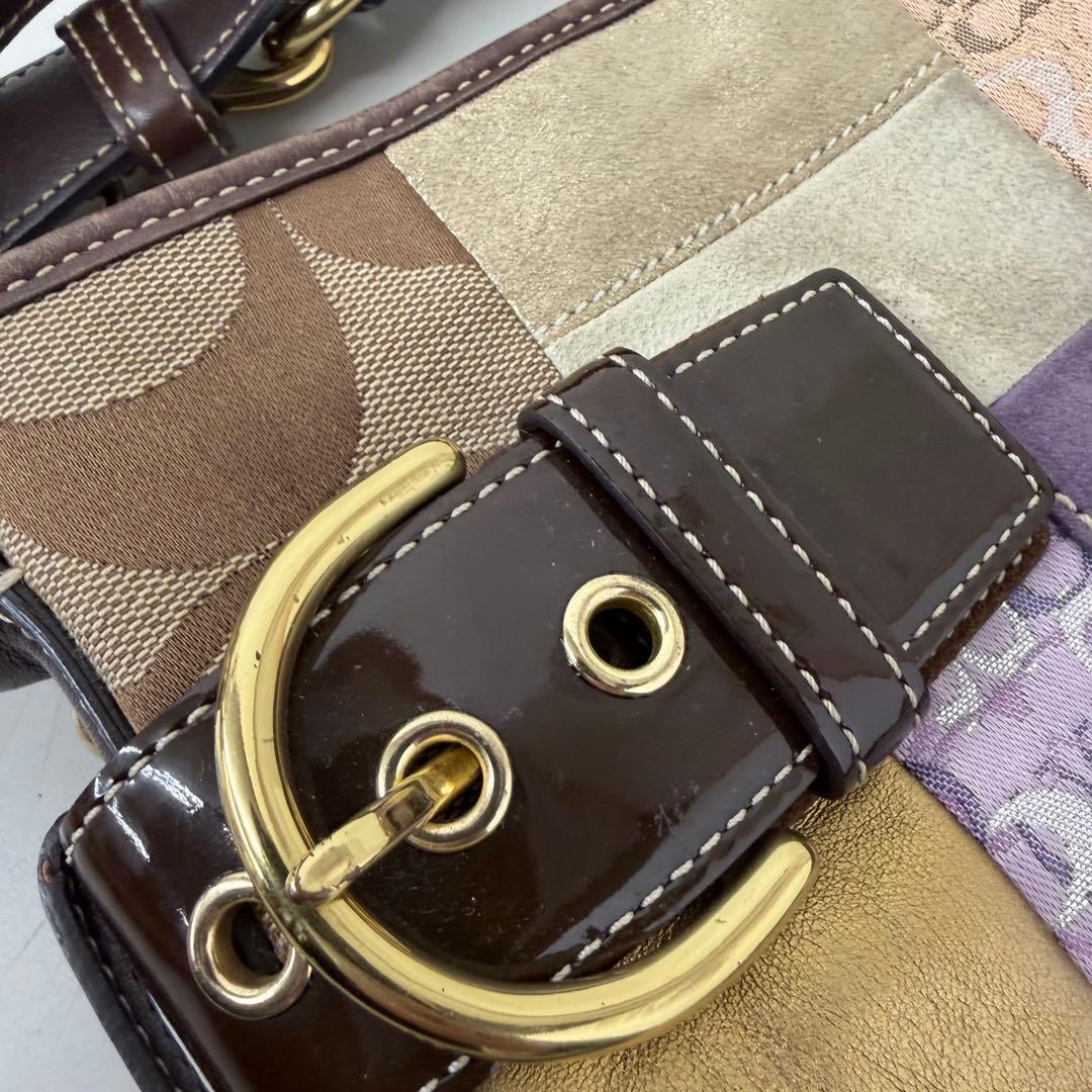 パッチワークショルダーバッグ　コーチ　coach