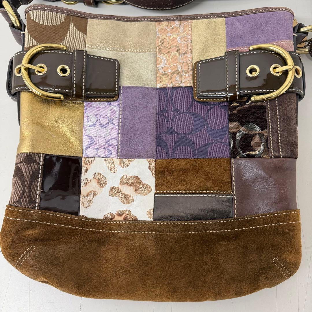 パッチワークショルダーバッグ　コーチ　coach
