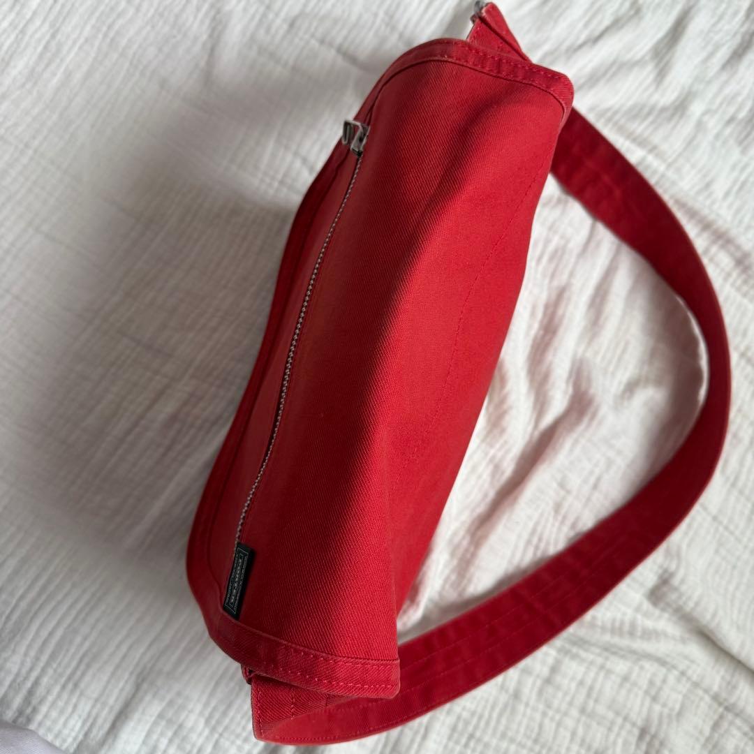 美品☆PORTER GIRL ポーター ショルダーバック 肩掛け 赤 ネイキッド