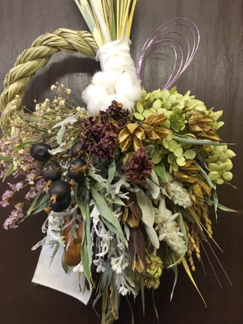 56.スワッグ ドライフラワー しめ縄 正月飾り 松飾り クリスマス リース