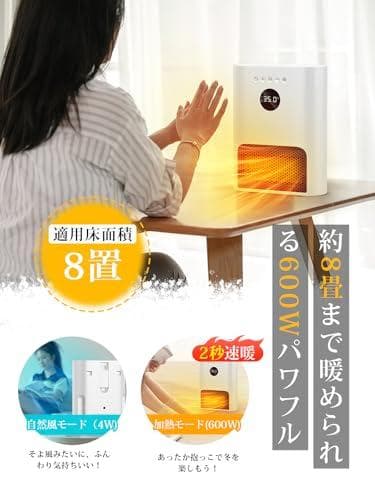 ヒーター 壁掛け 【人感センサー付き・ECOモード・2秒速暖 ・3way使用po