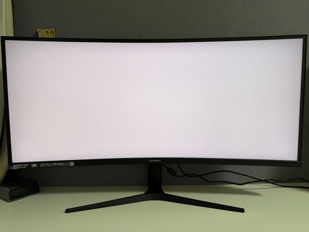 JAPANNEXT 37.5インチ IPS BLACK 湾曲ウルトラワイド