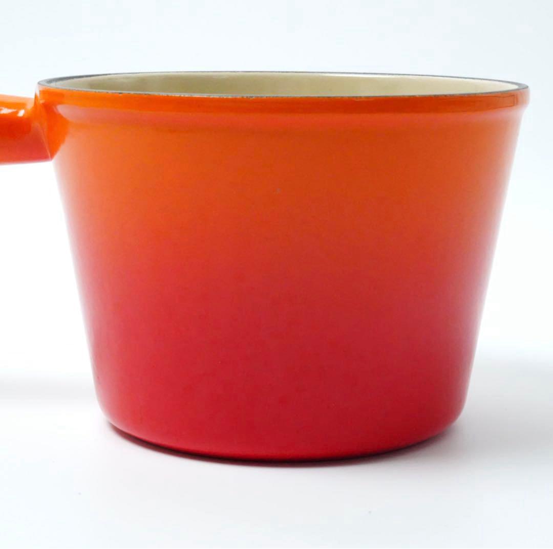 【美品】LE CREUSET　ウィンザーポット　オレンジ　16cm