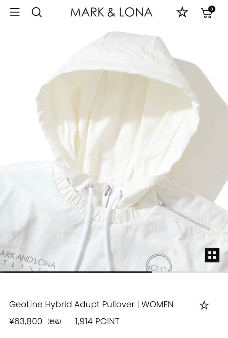 レディースウェア MARK & LONA GeoLine Hybrid Pullover 38