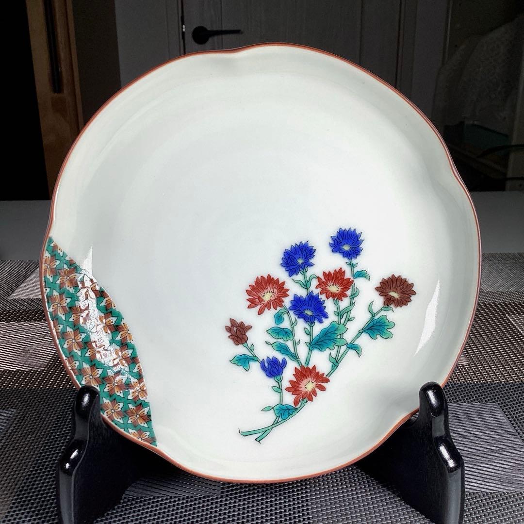 九谷焼　美山　取皿　5種5枚　柄違い