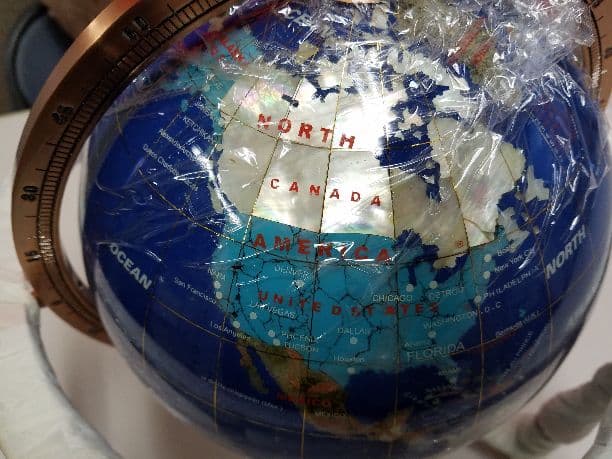 宝石地球儀４脚タイプ