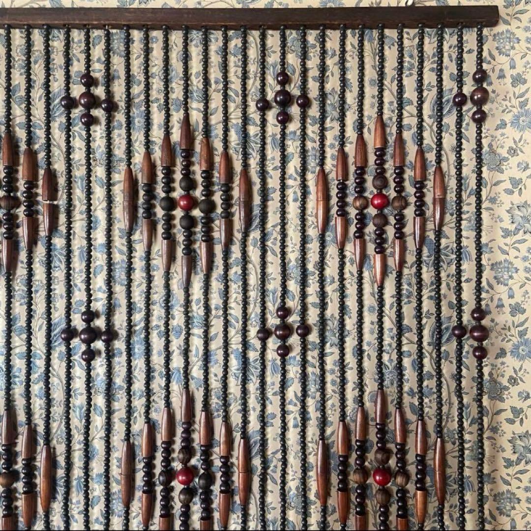 昭和レトロ　珠のれん　暖簾　当時物　アンティーク