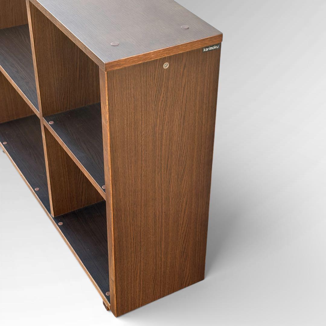 【美品】カリモク家具 ユーティリティプラス 書棚 幅100cm QS3586MK