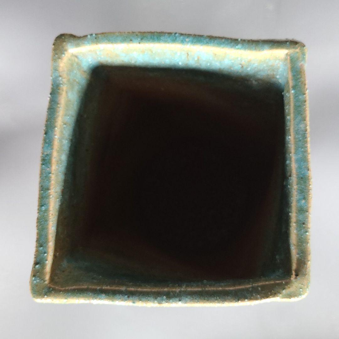 信楽焼 傘立て 緑釉 高さ４７cm