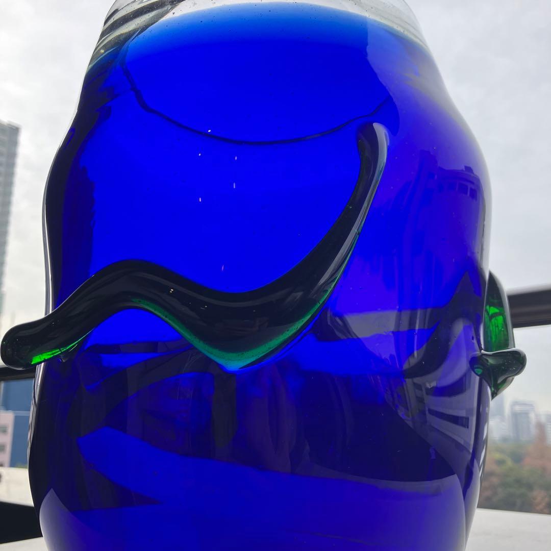 琉球ガラス　稲嶺盛吉　花瓶