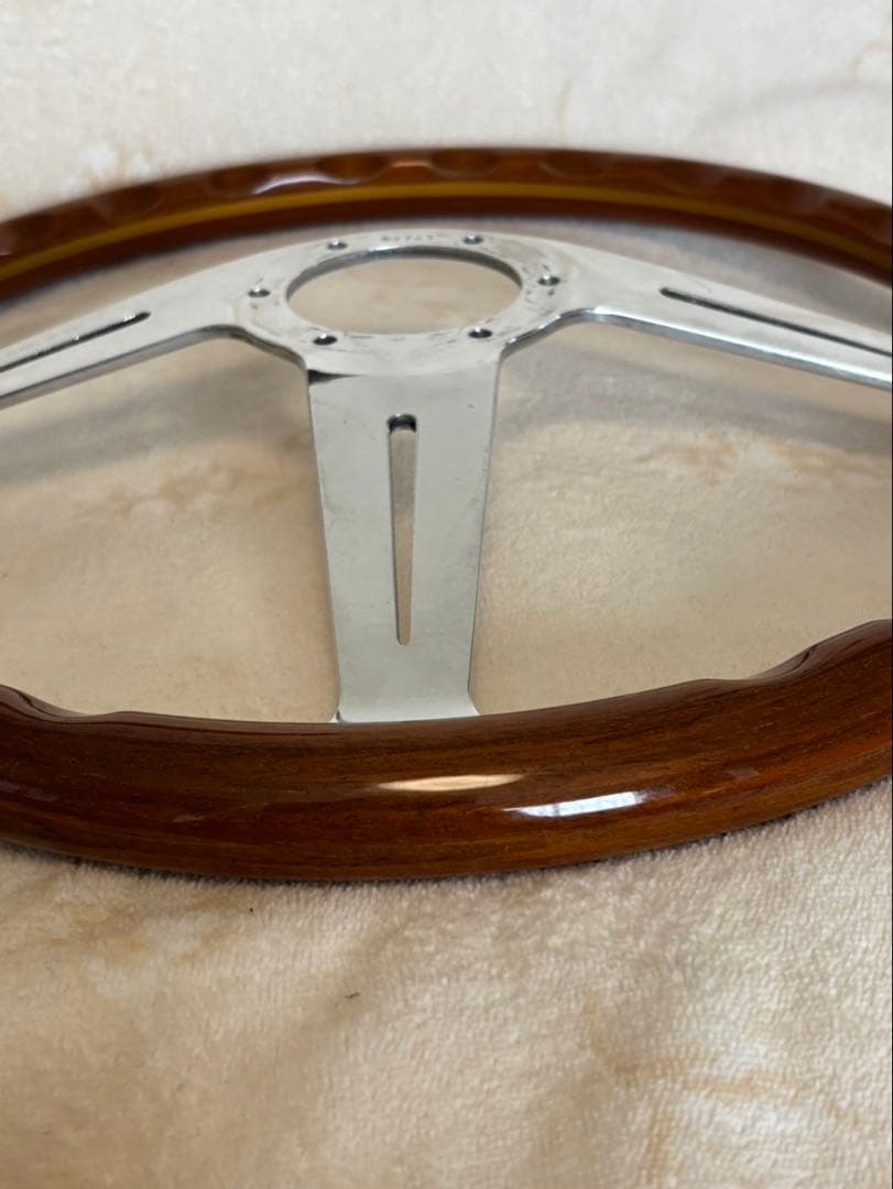 ★NARDIクラシック ウッド サイドスポーク φ36.5ホーンボタン リング付