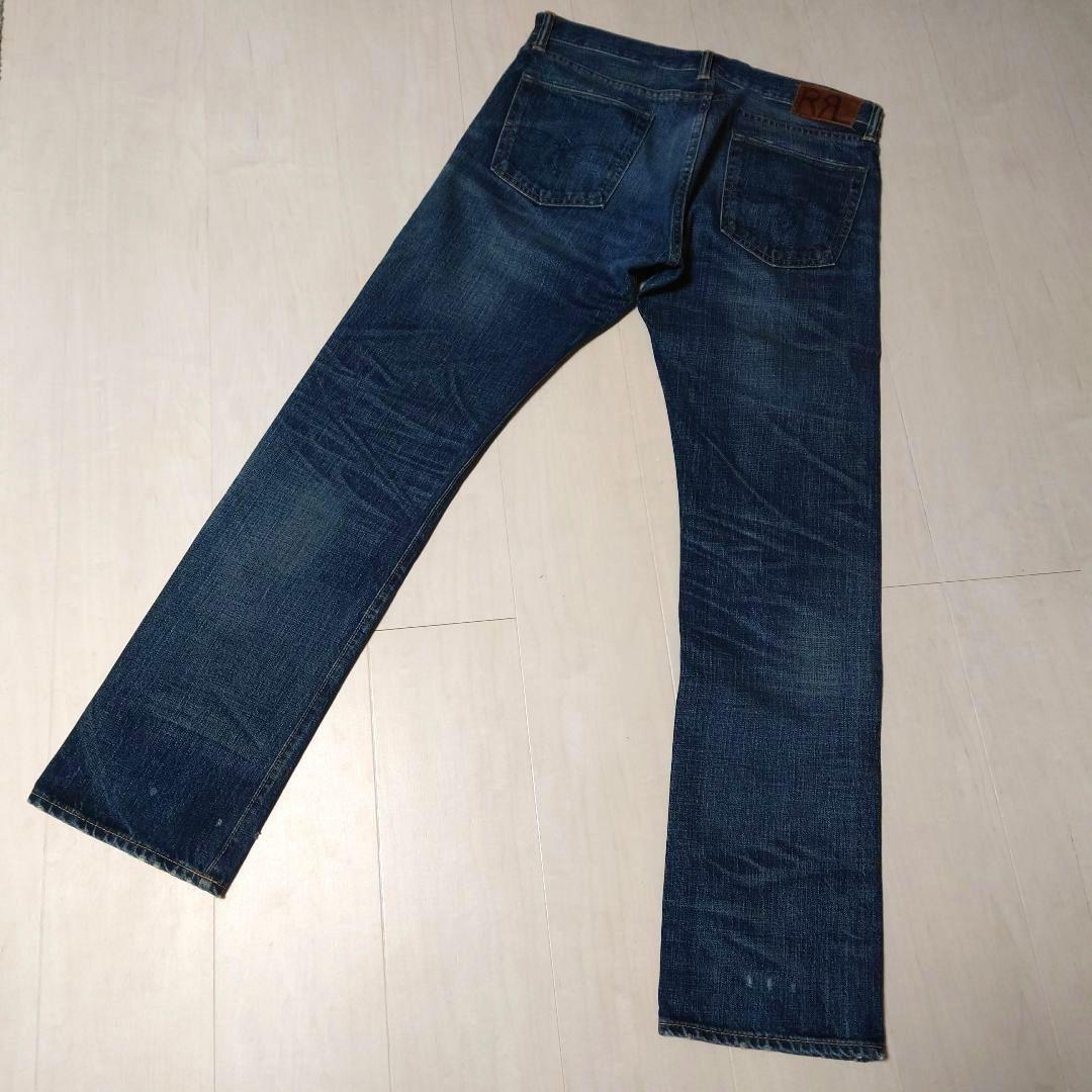 【極美品】RRL(ダブル アールエル) ユーズド加工ジーンズW32L32