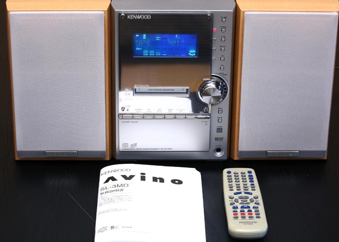 KENWOOD SL3MD CD/MD/TUNER/TAPE　コンポ　完動品