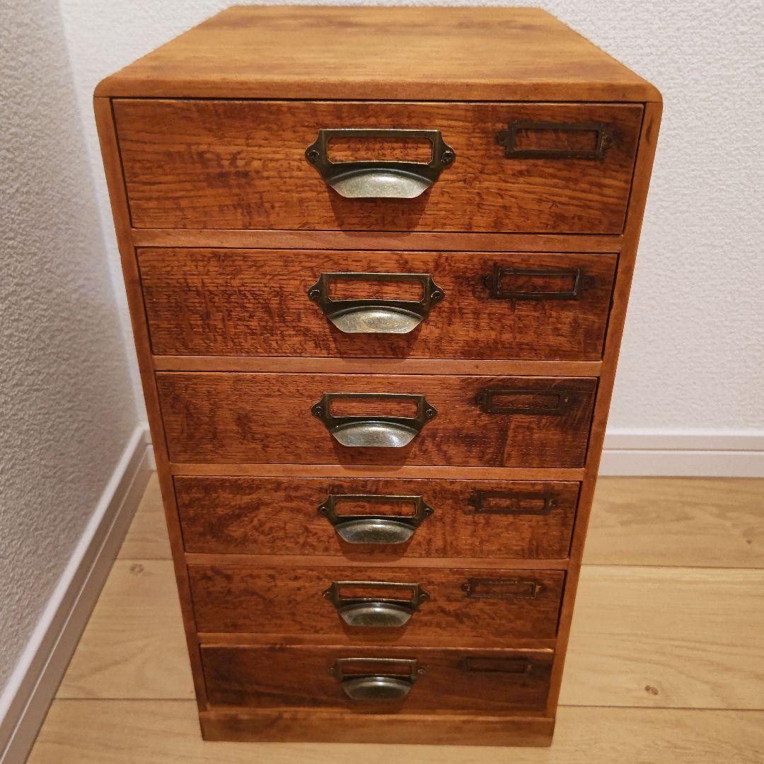 リペア済 美品　 6段小引き出し　 昭和レトロ アンティーク　引き出し　年代物