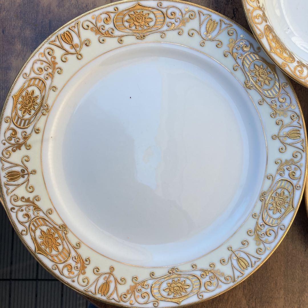 ■100年前に発表のオールドノリタケ　スープ、サラダ、ディナー皿2セット豪華6枚