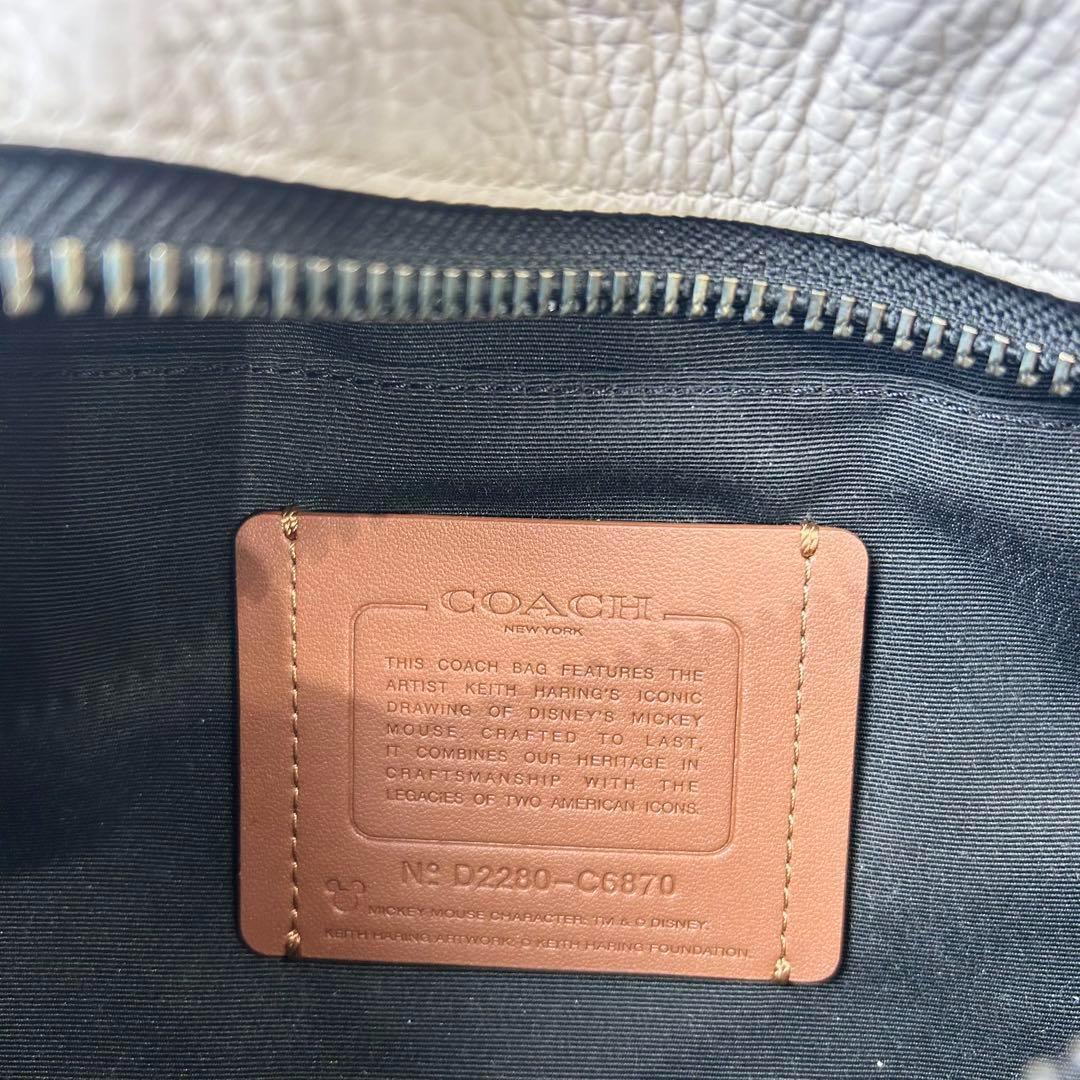 美品 コーチ ディズニー キースヘリング コラボ ウエストバッグ ボディバッグ