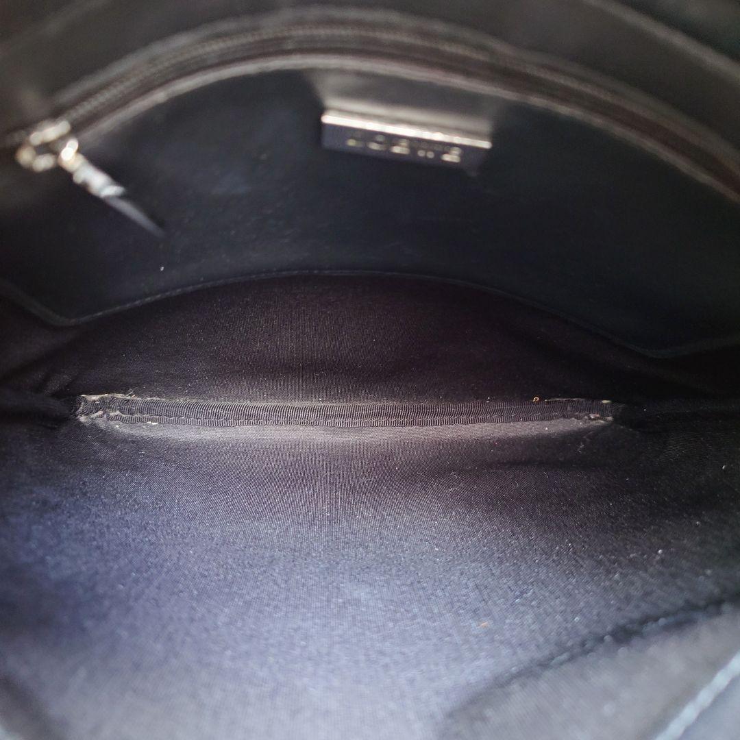 ロエベ ショルダーバッグ リピートアナグラム エンボス PVC 斜め掛け 黒