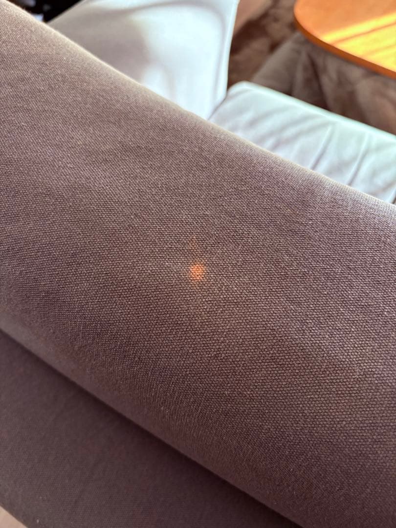 MUJIウレタンポケットコイルソファ 3S 脚セット洗いざらしの綿帆布 ブラウン