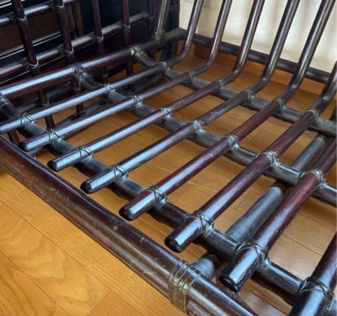 【ときや様】ヴィンテージラタン ヤマカワラタン 山川ラタン 籐 ラタンソファ