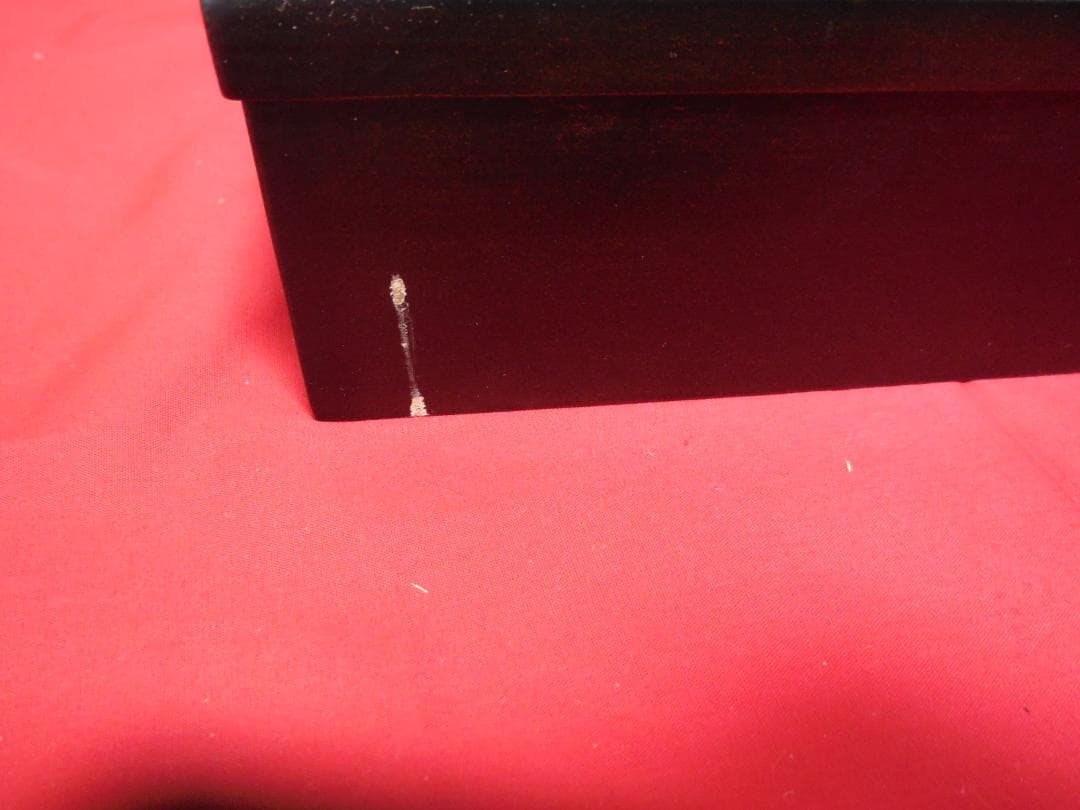 塗師　華山造　松葉蒔絵　　炉縁　　 (漆塗木箱・紙箱)