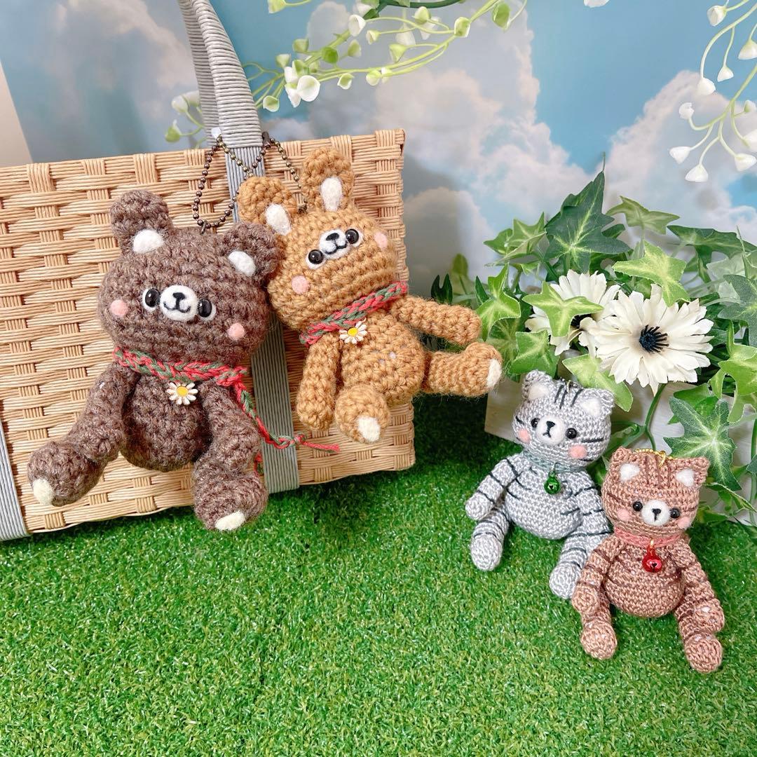 あみぐるみ　コロコロめでたい金トラちゃんと銀トラちゃん☺︎☺︎他１点