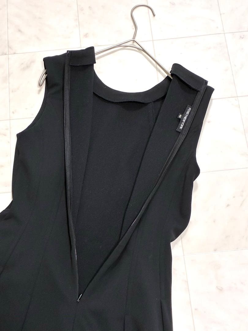 FOXEY NEWYORK フォクシーニューヨーク ノースリーブワンピース黒40