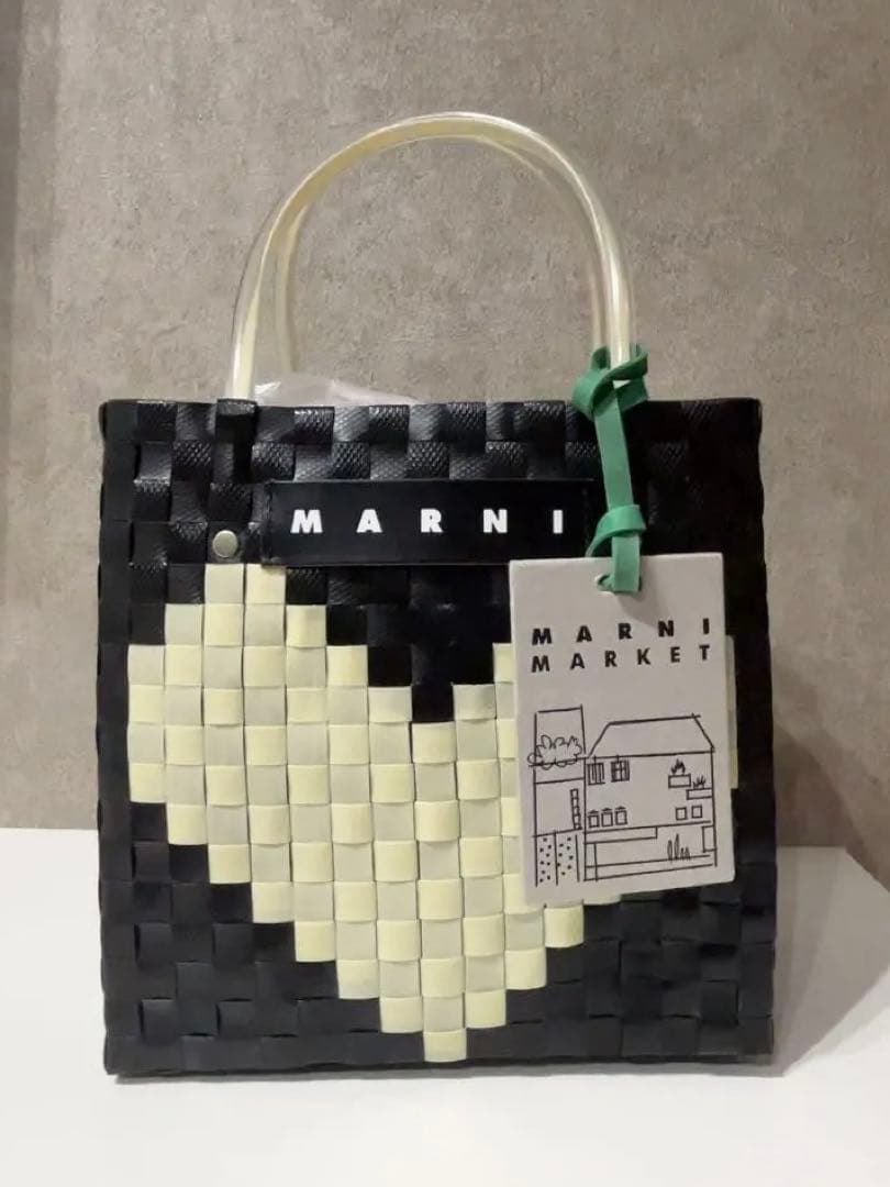 MARNI かごバッグ バスケット LOVE MINI BASKETBAGハート