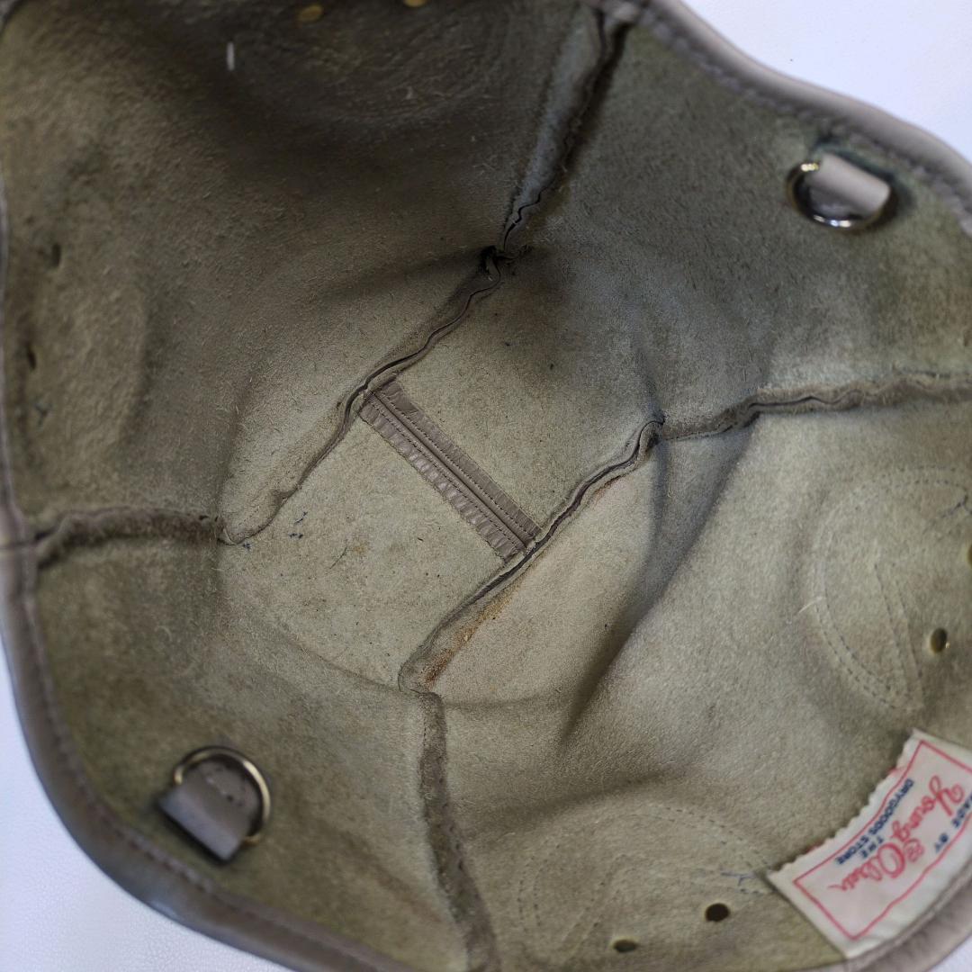 ヤングアンドオルセン プチレザートート ショルダーバッグ グレージュ 2way