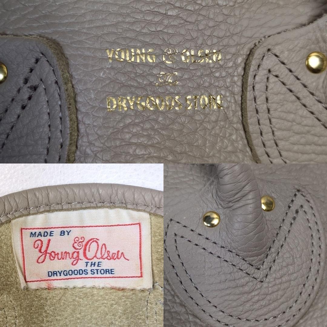 ヤングアンドオルセン プチレザートート ショルダーバッグ グレージュ 2way