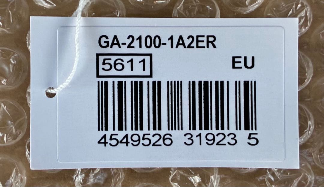 新品未使用　G-SHOCK CASIO GA-2100-1A2 腕時計　逆輸入